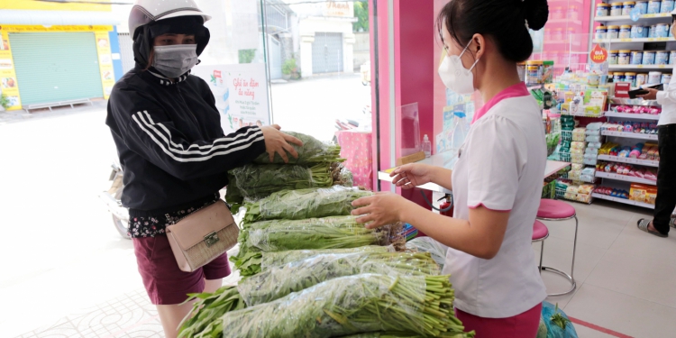 TP.HCM: Cửa hàng Con Cưng bán rau củ, nhiều mặt hàng đồng giá 35.000 đồng/kg